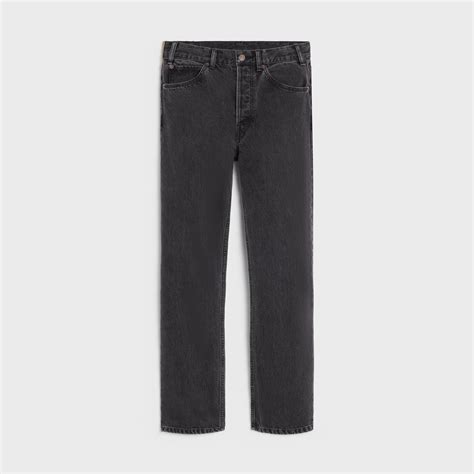 celine kurt denim|KURT JEANS IN CHARCOAL WASH DENIM .